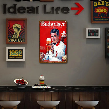 Vintage Budweiser "Where There's Life"