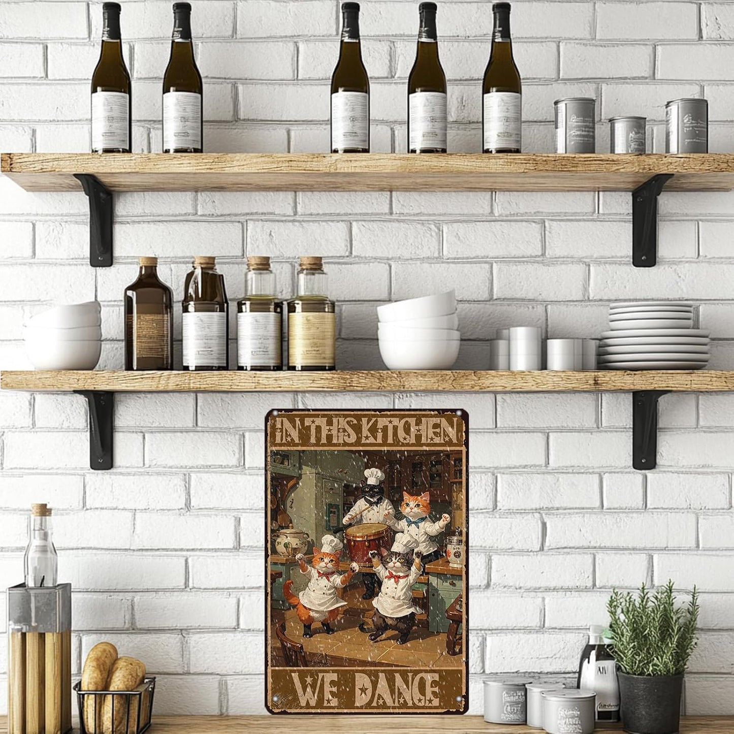 "In This Kitchen We Dance" Funny Cat Chef