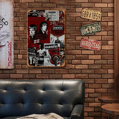 Oasis Rock Music History Collage