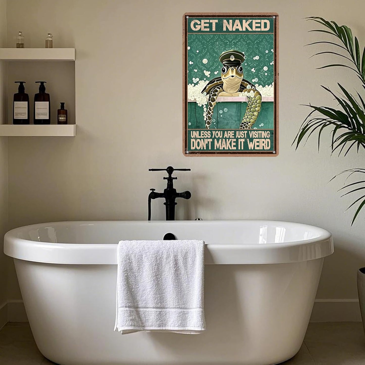 "Get Naked... Don't Make It Weird" Turtle