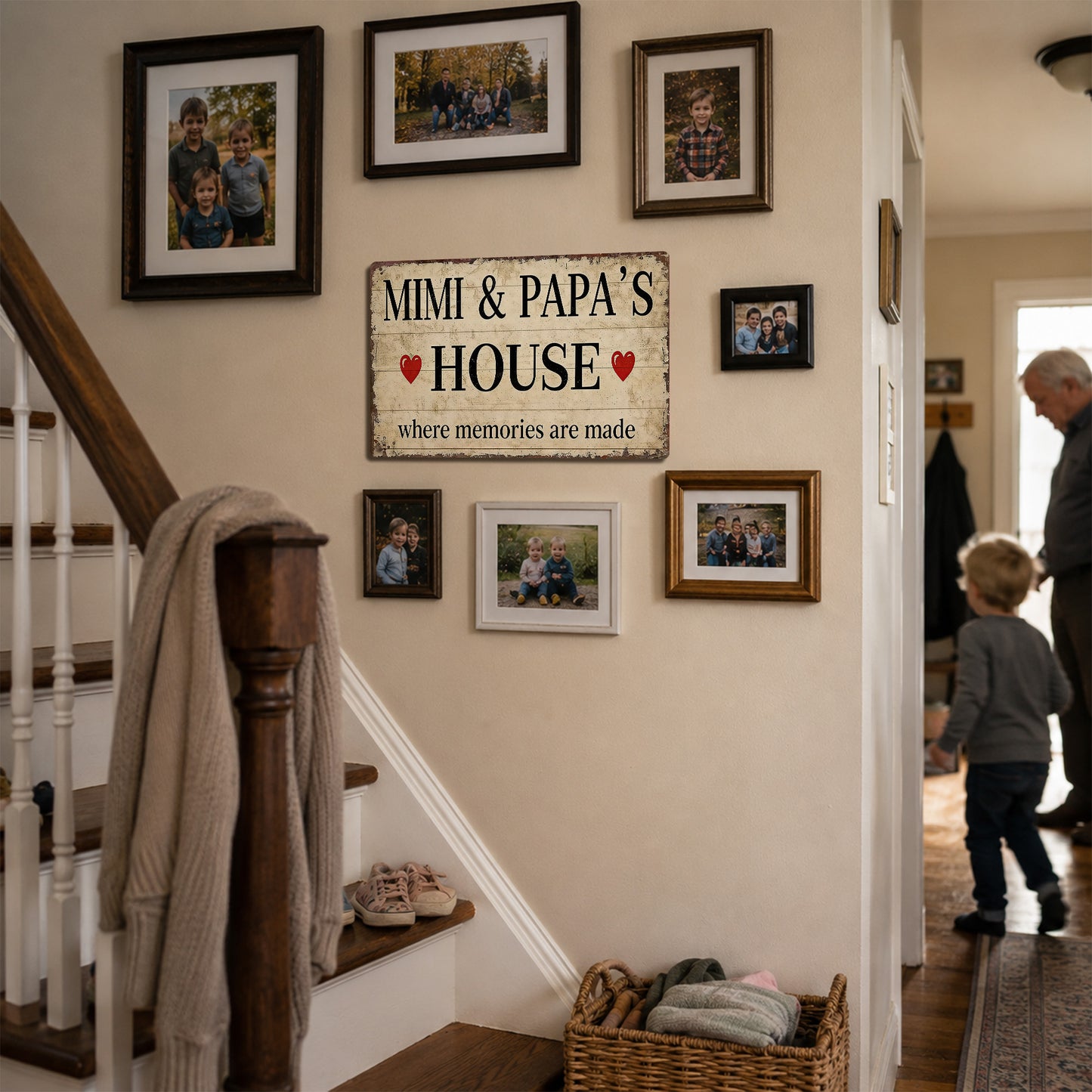 Mimi & Papa’s House Metal Sign