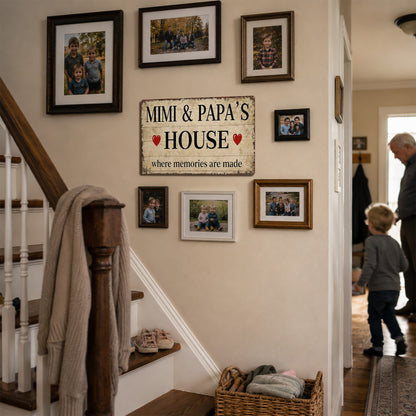 Mimi & Papa’s House Metal Sign