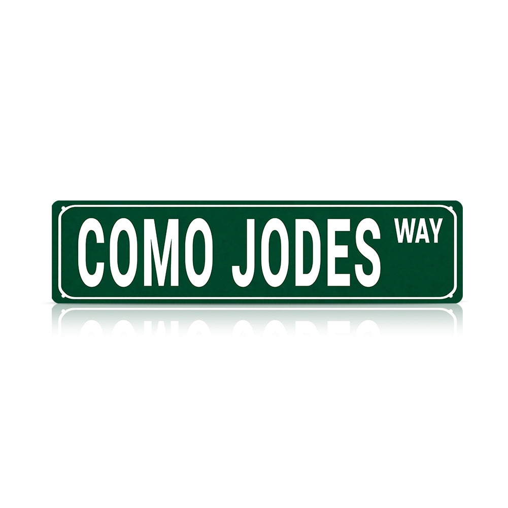 Custom Funny Spanglish Vintage Wall Decor - YOUR NAME.way