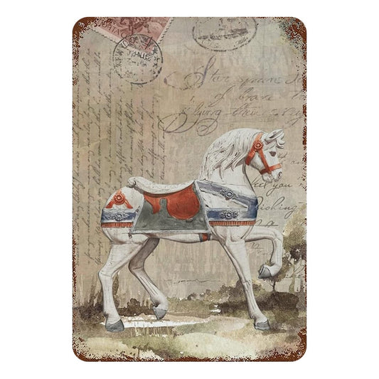 Vintage Carousel Horse Wall Art