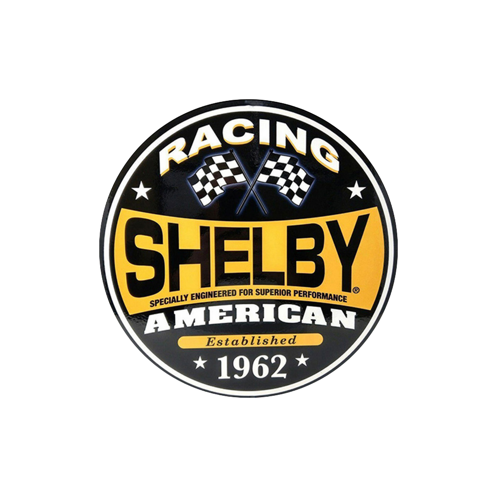 Shelby American Racing Round Metal Sign – Est. 1962