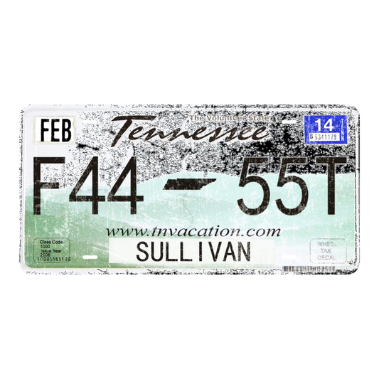 Tennessee F44-55T - Tin License Plate Sign(6*12Inch)