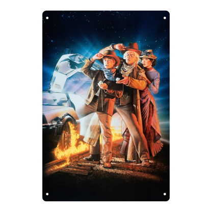 Back to the Future Part III Tin Sign