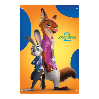 Zootopia 2 – Judy Hopps & Nick Wilde Tin Sign