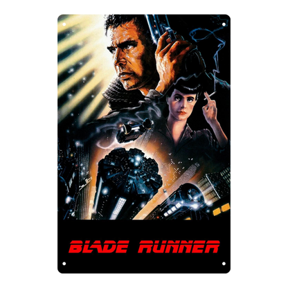 Blade Runner (1982) Poster Tin Sign – Deckard & Rachael