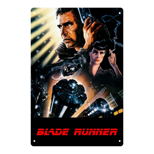 Blade Runner (1982) Poster Tin Sign – Deckard & Rachael