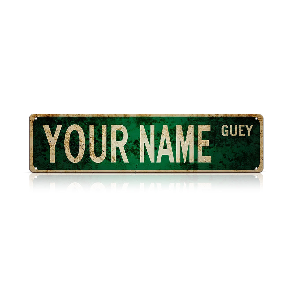 Custom Funny Spanglish Vintage Wall Decor - YOUR NAME.Güey