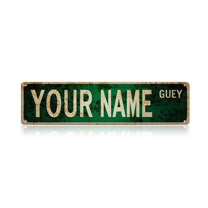 Custom Funny Spanglish Vintage Wall Decor - YOUR NAME.Güey