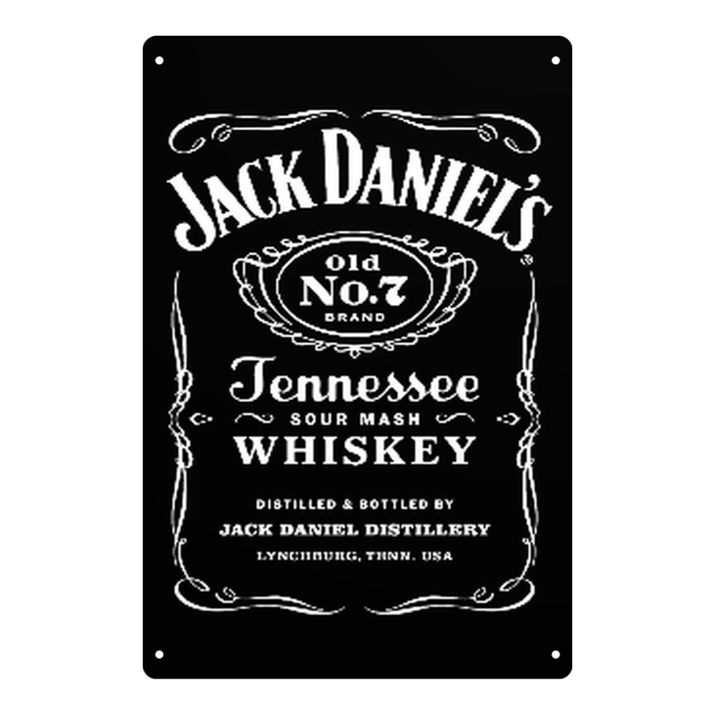Jack Daniel’s Old No.7 Tennessee Whiskey Metal Sign