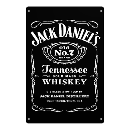 Jack Daniel’s Old No.7 Tennessee Whiskey Metal Sign