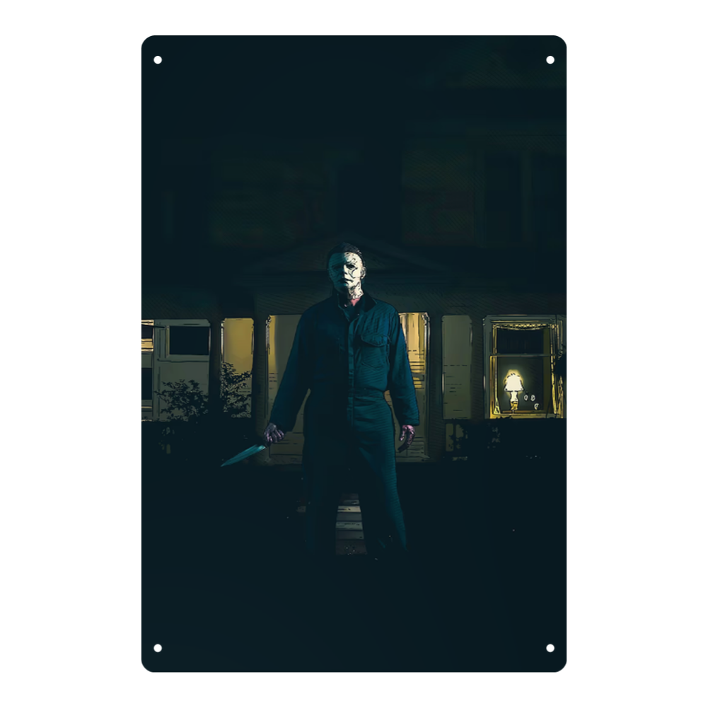 Halloween Michael Myers Night Stalker Tin Sign