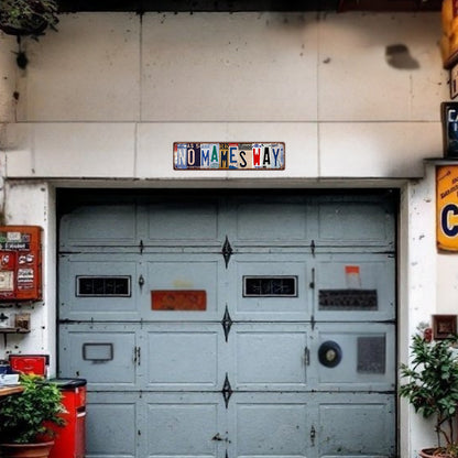 Funny Spanglish Vintage License Plate Metal Sign - NO MAMES.way