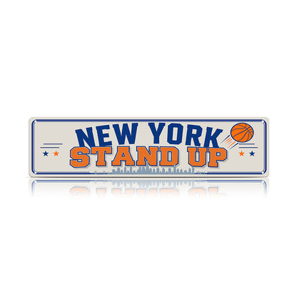 New York Stand Up Metal Sign