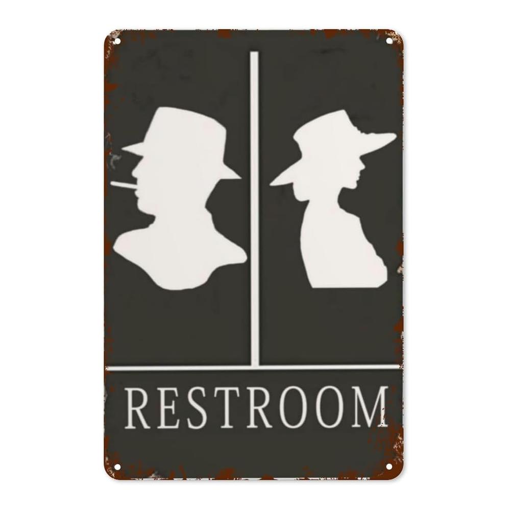 Film Noir Style Restroom