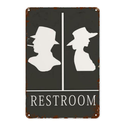 Film Noir Style Restroom