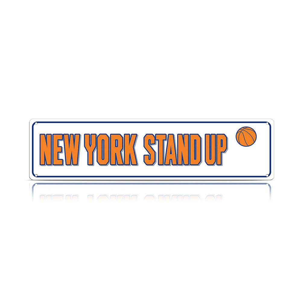 New York Stand Up Metal Sign – 27 Years Later NBA Finals Fan Wall Decor