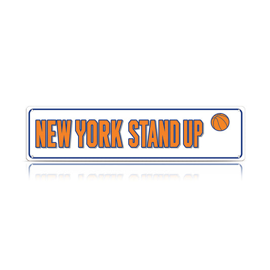 New York Stand Up Metal Sign – 27 Years Later NBA Finals Fan Wall Decor