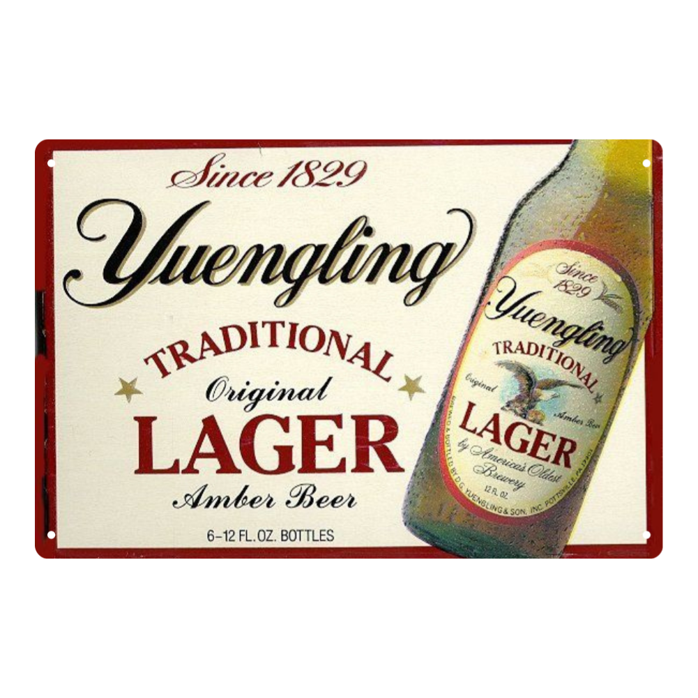Yuengling Traditional Lager Vintage Metal Sign