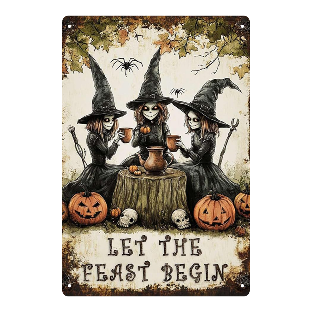 "Let The Feast Begin" Spooky Witches