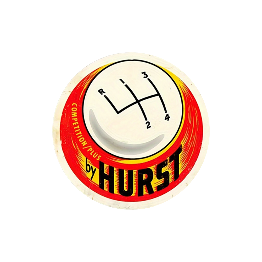 Hurst Competition Plus Round Metal Sign – Shift Pattern