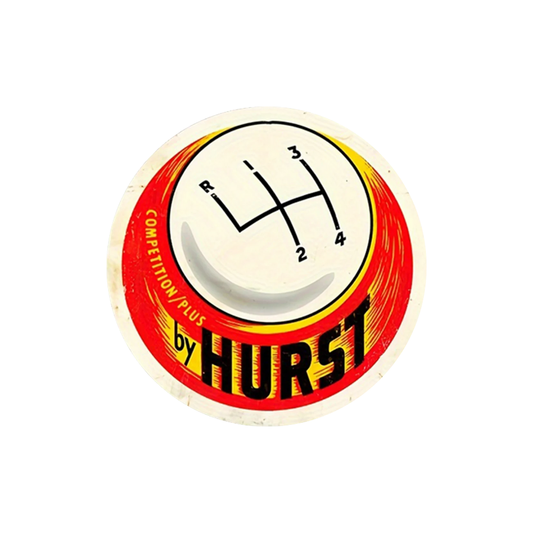 Hurst Competition Plus Round Metal Sign – Shift Pattern