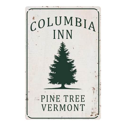 "Columbia Inn Pine Tree Vermont" White Christmas