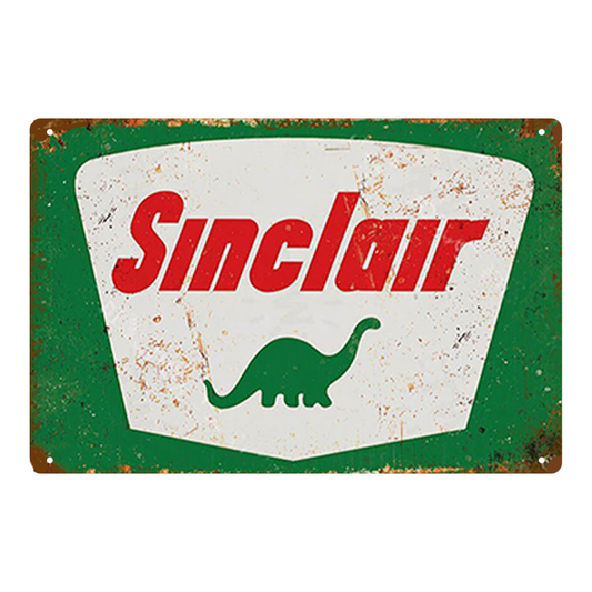 Sinclair Dino Vintage Tin Sign