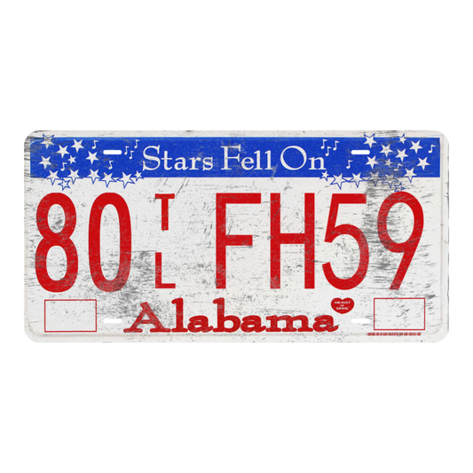 Alabama 80 FH59 - Tin License Plate Sign(6*12Inch)
