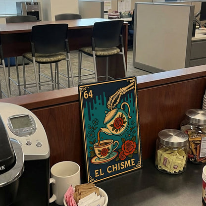 El Chisme Lotería Metal Sign
