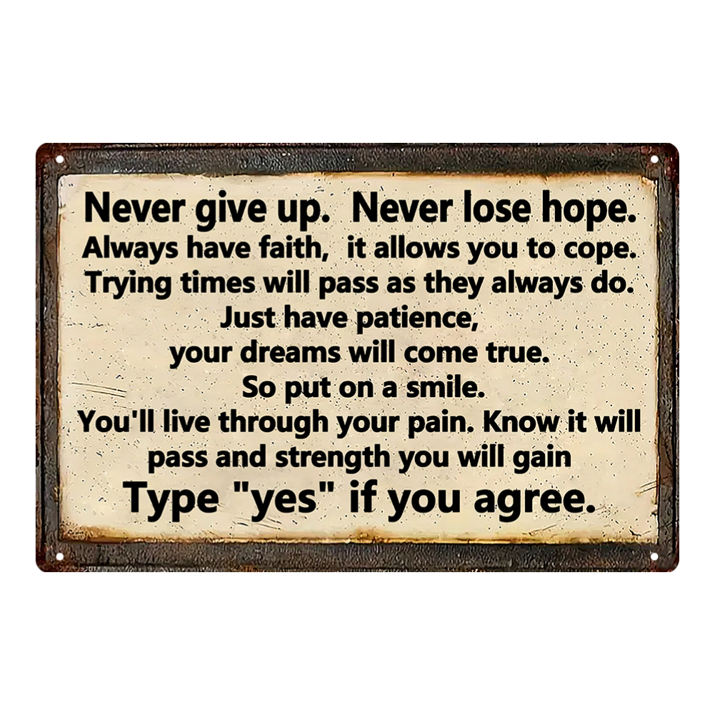 Never Give Up