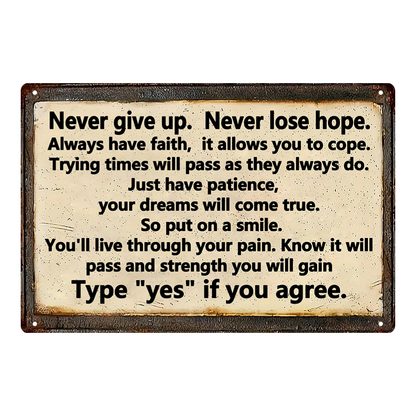 Never Give Up