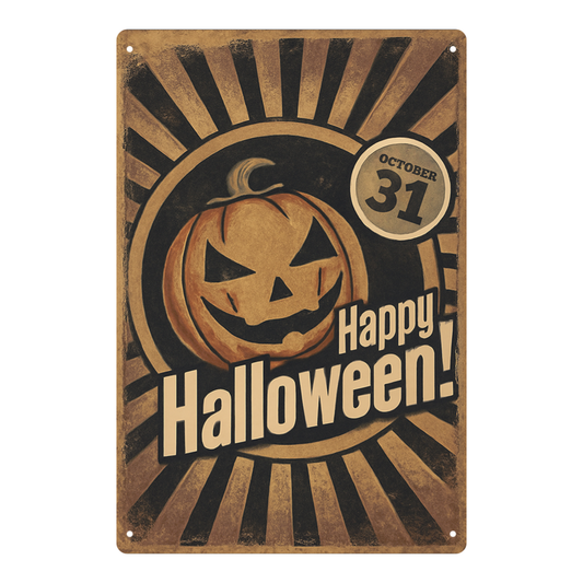 Happy Halloween Vintage Pumpkin