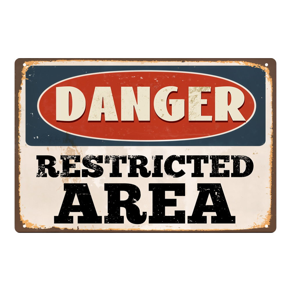 Danger Restricted Area