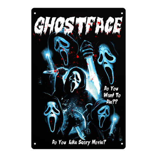 Ghostface “Do You Like Scary Movies?” Tin Sign
