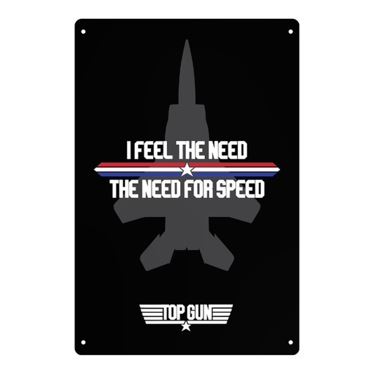Top Gun “Need for Speed” Tin Sign