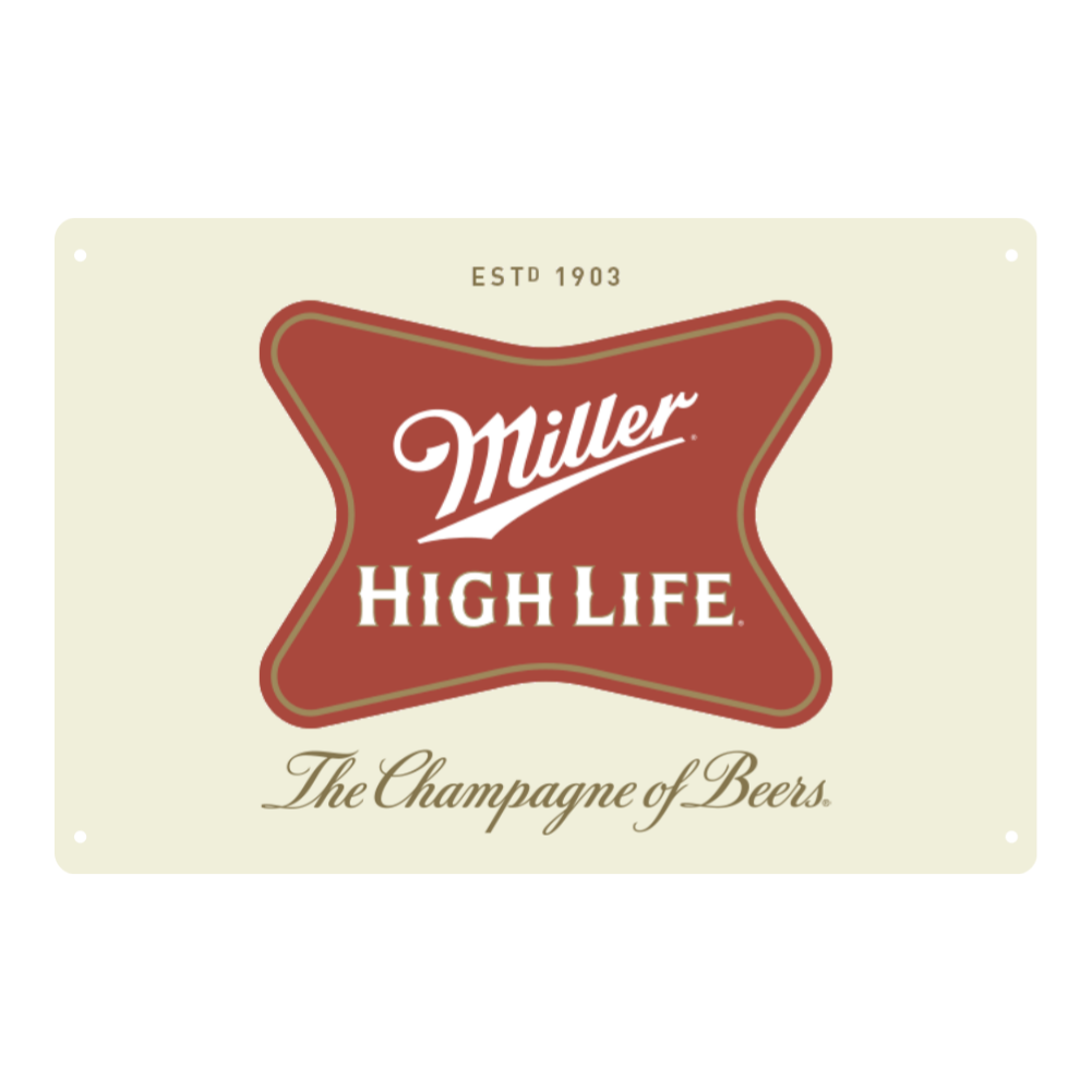 Miller High Life Vintage Metal Sign