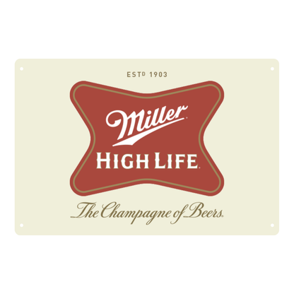 Miller High Life Vintage Metal Sign