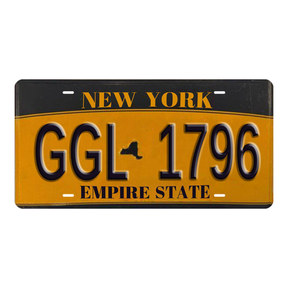 New York GGL-1796 - Tin License Plate Sign(6*12Inch)