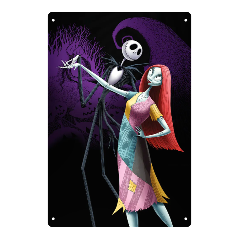 Jack & Sally Dance Tin Sign – Nightmare Before Christmas
