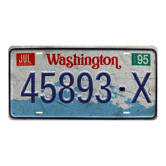 Washington 45893-X - Tin License Plate Sign(6*12Inch)