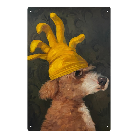Rubber Glove Hat Dog