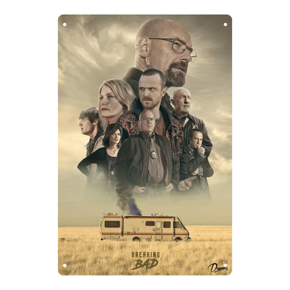 Breaking Bad Ensemble Tin Sign