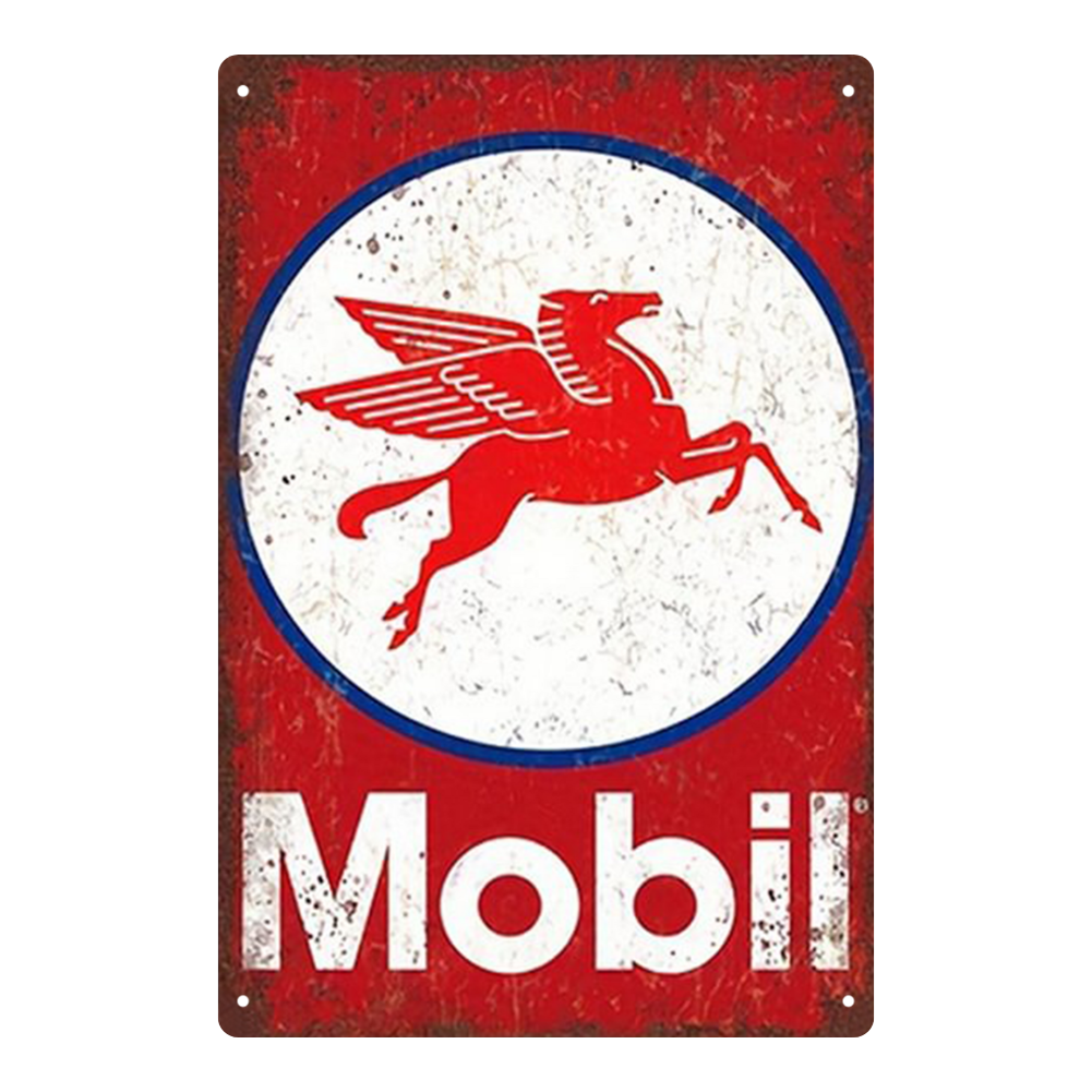 Mobil Pegasus – Vintage Gas Station Tin Sign