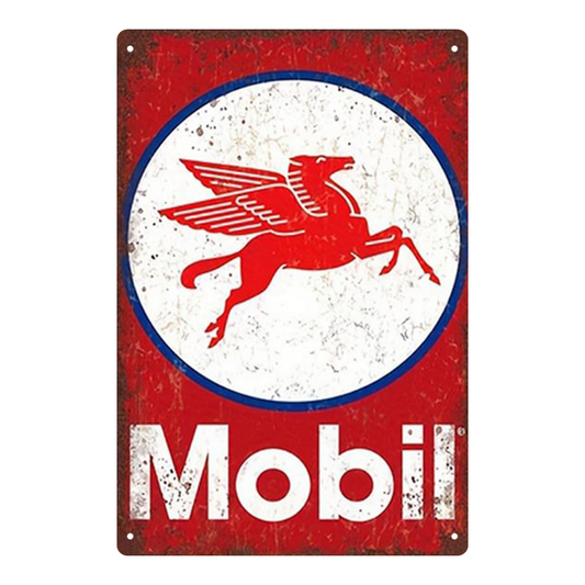 Mobil Pegasus – Vintage Gas Station Tin Sign