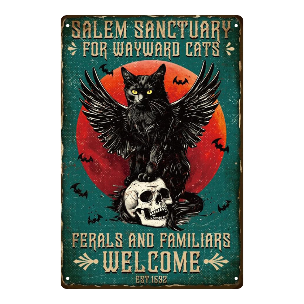 Salem Sanctuary for Wayward Cats – Gothic Black Cat