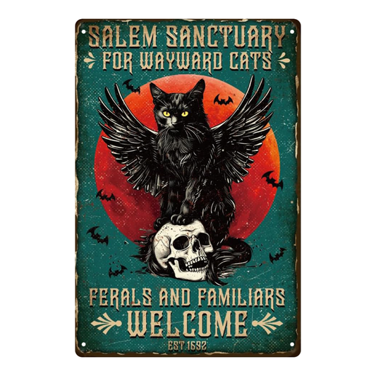 Salem Sanctuary for Wayward Cats – Gothic Black Cat